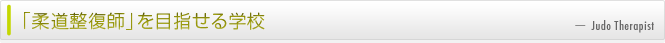 柔道整復師を目指せる学校